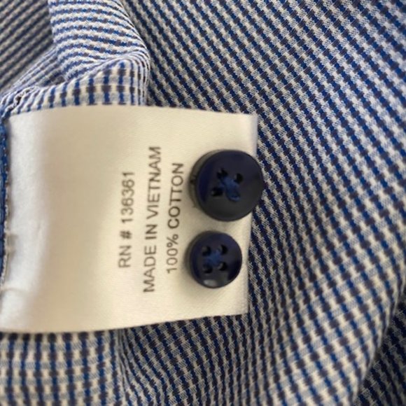 Vintage Italia c.1958 Long Sleeve Button Down Dress Shirt Size XL - Picture 9 of 10